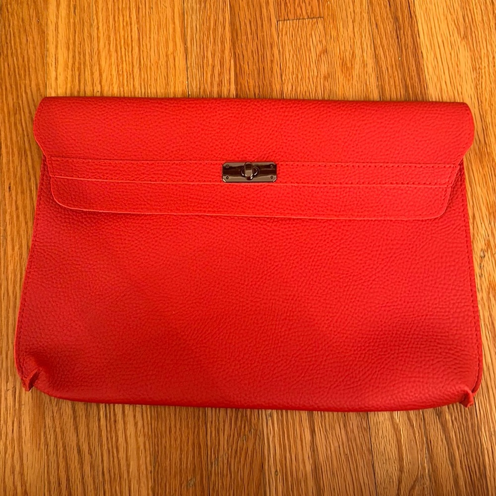 Red Clutch/ Computer Case - image 1